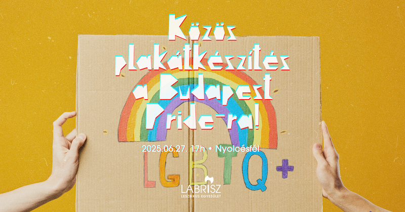 Közös plakátkészítés a Budapest Pride-ra