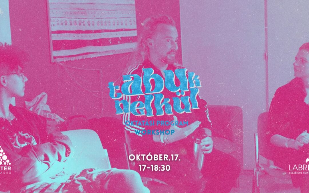 Tabuk Nélkül workshop a Queer Con 2026-on